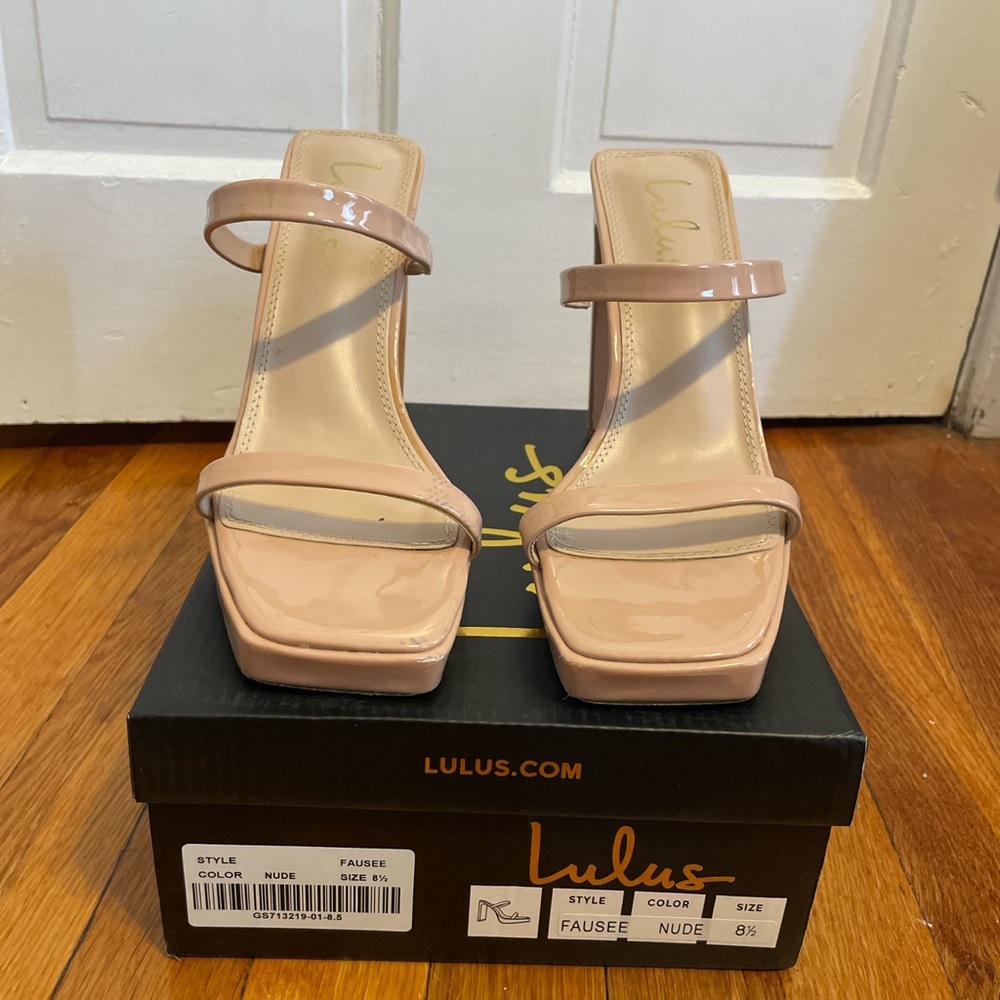 Lulu’s Fausee Nude Heels